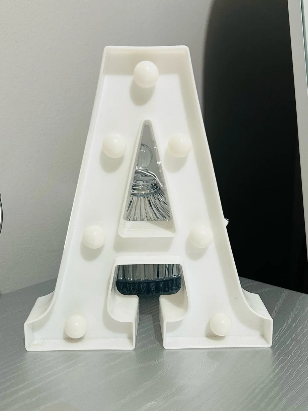 White Light-Up Letter 